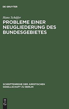 portada Probleme Einer Neugliederung des Bundesgebietes (en Alemán)