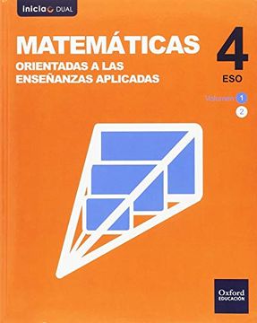 portada Matemáticas Orietadas a las Eseñanzas Aplicadas 4 eso (Inicia Dual)