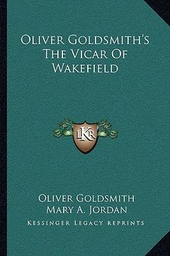 portada oliver goldsmith's the vicar of wakefield (in English)