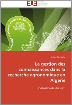 portada La Gestion Des Connaissances Dans La Recherche Agronomique En Algerie