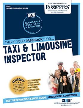 portada Taxi and Limousine Inspector (Career Examination) (en Inglés)