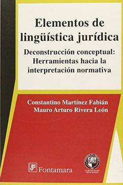 portada Elementos de lingüística jurídica. Deconstrucción conceptual... (in Spanish)