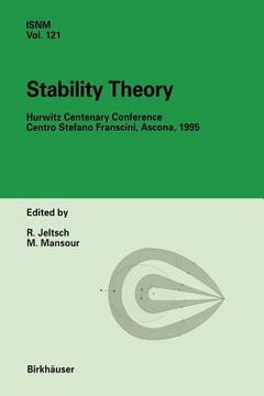 portada stability theory: hurwitz centenary conference centro stefano franscini, ascona, 1995 (en Inglés)