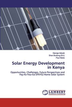 portada Solar Energy Development in Kenya (en Inglés)