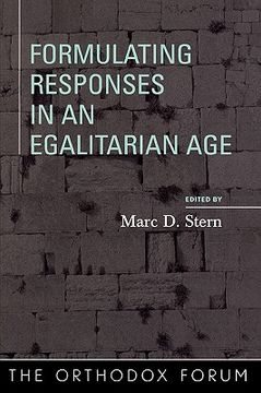 portada formulating responses in an egalitarian age (in English)