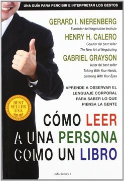 portada Cómo Leer a una Persona Como un Libro (in Spanish)