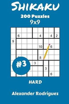 portada Shikaku Puzzles 9x9 - Hard 200 vol. 3 (en Inglés)
