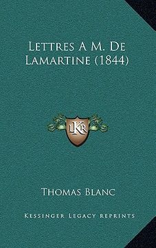 portada Lettres A M. De Lamartine (1844) (en Francés)