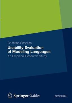 portada usability evaluation of modeling languages (en Inglés)