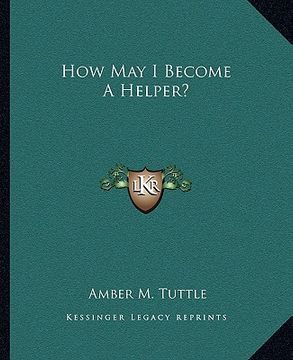 portada how may i become a helper? (in English)