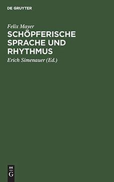 portada Schöpferische Sprache und Rhythmus (in German)