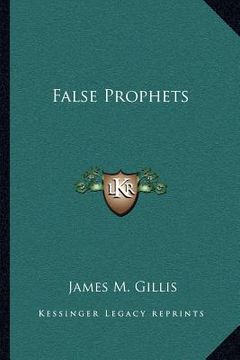 portada false prophets (en Inglés)