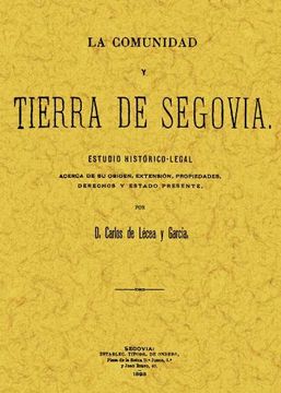 portada La Comunidad y Tierra de Segovia