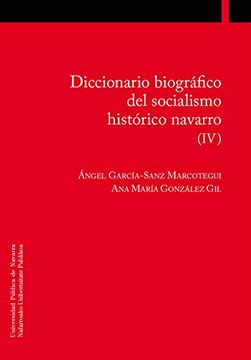 portada Diccionario Biográfico del Socialismo Histórico Navarro (Iv)
