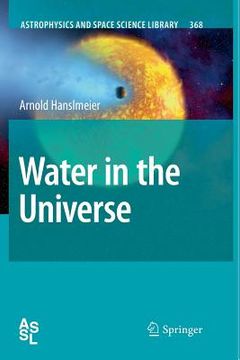 portada Water in the Universe (in English)