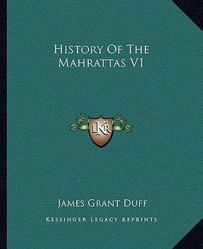portada history of the mahrattas v1 (in English)