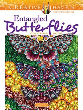 portada Creative Haven Entangled Butterflies Coloring Book (Adult Coloring) (en Inglés)