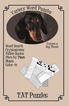 portada Variety Word Puzzles: Volume 4 Dog themed