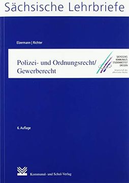 portada Polizei- und Ordnungsrecht/Gewerberecht (sl 9): Sächsische Lehrbriefe (in German)