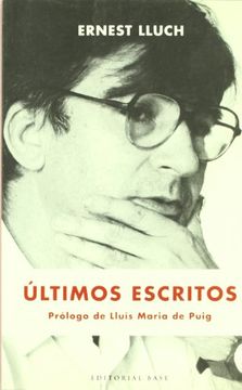 portada Últimos Escritos de Ernest Lluch (in Spanish)