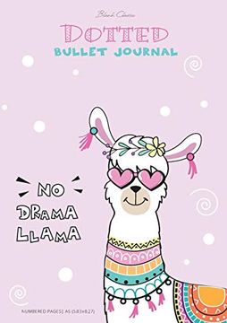portada Dotted Bullet Journal - no Drama Llama: Medium a5 - 5. 83X8. 27 (en Inglés)