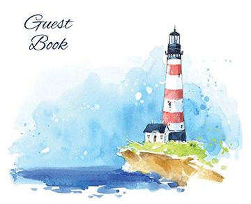 portada Guest Book, Visitors Book, Guests Comments, Vacation Home Guest Book, Beach House Guest Book, Comments Book, Visitor Book, Nautical Guest Book,. Holiday Guest Book (Landscape Hardback) (in English)