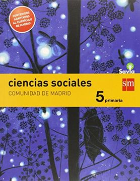 portada Savia, Ciencias Sociales, 5 Educación Primaria (madrid)
