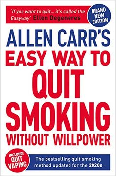 portada Allen Carr's Easy way to Quit Smoking Without Willpower - Includes Quit Vaping: The Best-Selling Quit Smoking Method now With Hypnotherapy (Allen Carr's Easyway, 30) (en Inglés)