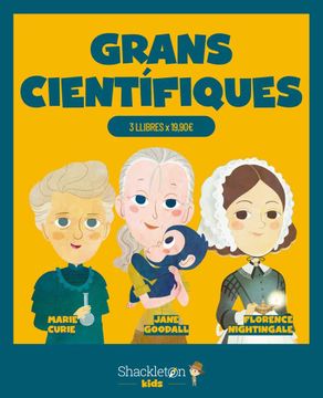 portada Pack Grans Cientifiques (Conte: Marie Curie; Jane Goodall; Florence Nightingale)