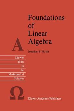 portada foundations of linear algebra (en Inglés)
