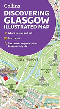 portada Discovering Glasgow Illustrated map (en Inglés)