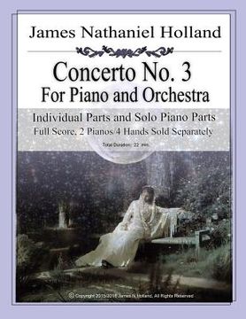 portada Concerto No. 3 for Piano and Orchestra: Individual Instrument Parts Only (en Inglés)