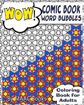portada Comic Book Word Bubbles: Coloring Book for Adults