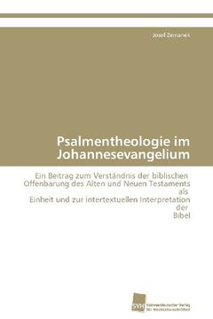 portada Psalmentheologie Im Johannesevangelium