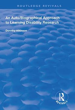 portada An Auto/Biographical Approach to Learning Disability Research (in English)