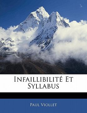 portada Infaillibilité Et Syllabus (in French)