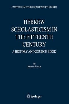 portada hebrew scholasticism in the fifteenth century: a history and source book