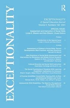 portada Assessment and Instruction of Social Skills: A Special Double Issue of Exceptionality (in English)