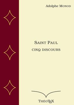 portada Saint Paul, cinq discours (en Francés)