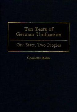 portada ten years of german unification: one state, two peoples (en Inglés)
