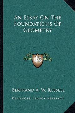 portada an essay on the foundations of geometry (en Inglés)