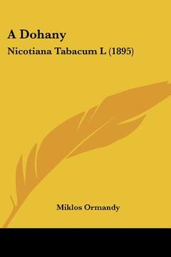 portada a dohany: nicotiana tabacum l (1895) (en Inglés)