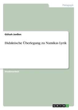 portada Didaktische Überlegung zu Namikas Lyrik (en Alemán)