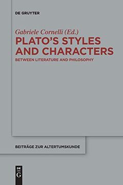 portada Platos Styles and Characters (Beitrage zur Altertumskunde) (in English)
