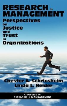 portada perspectives on justice and trust in organizations