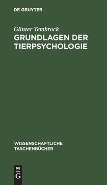 portada Grundlagen der Tierpsychologie (en Alemán)