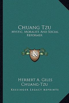 portada chuang tzu: mystic, moralist, and social reformer (in English)