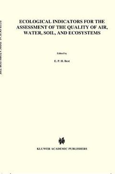 portada ecological indicators for the assessment of the quality of air, water, soil, and ecosystems: papers presented at a symposium held in utrecht, october