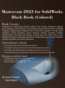 portada Mastercam 2023 for SolidWorks Black Book (Colored) (in English)