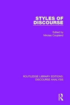 portada Styles of Discourse (Rle: Discourse Analysis) (en Inglés)